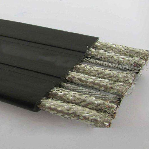 Copper wire shielded flexible flat cable TVVBP