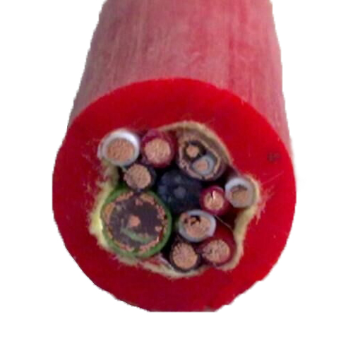 Silicone rubber shielded data cable